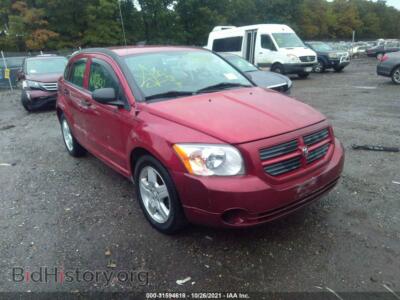 2008 Dodge CALIBER SE, red — VIN 1B3HB28BX8D667565, IAAI