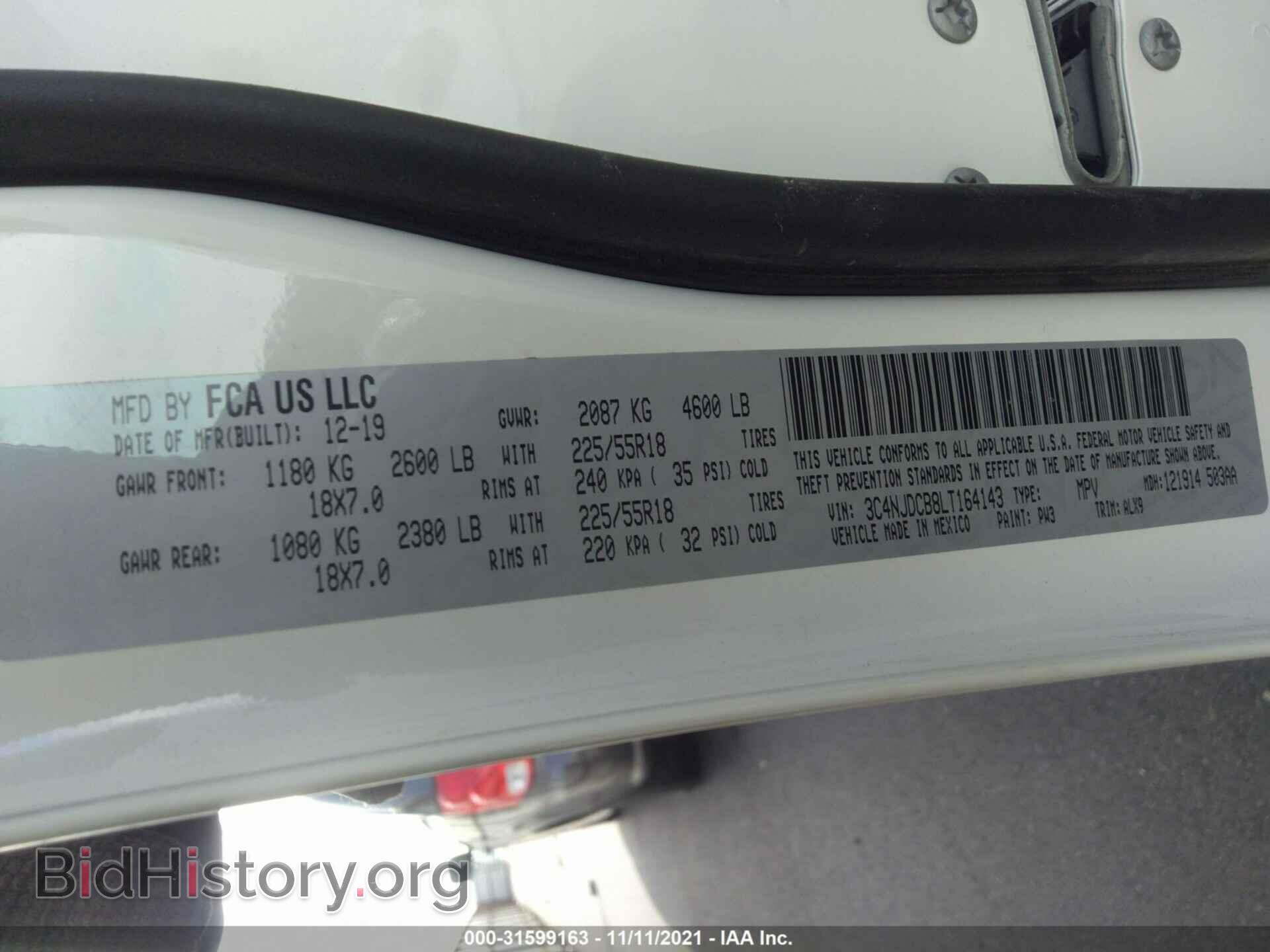 2020 JEEP COMPASS - VIN: 3C4NJDCB8LT164143 - Photo 9
