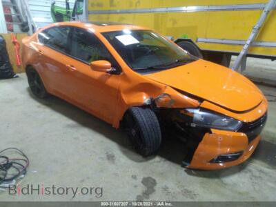 2013 Dodge DART SXT, оранжевый — VIN 1C3CDFBA2DD326038, IAAI