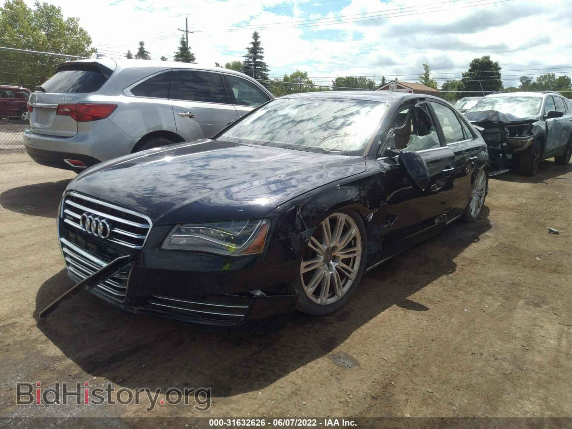 2013 AUDI A8 - VIN: WAUA2AFD8DN031209 - Фото 2