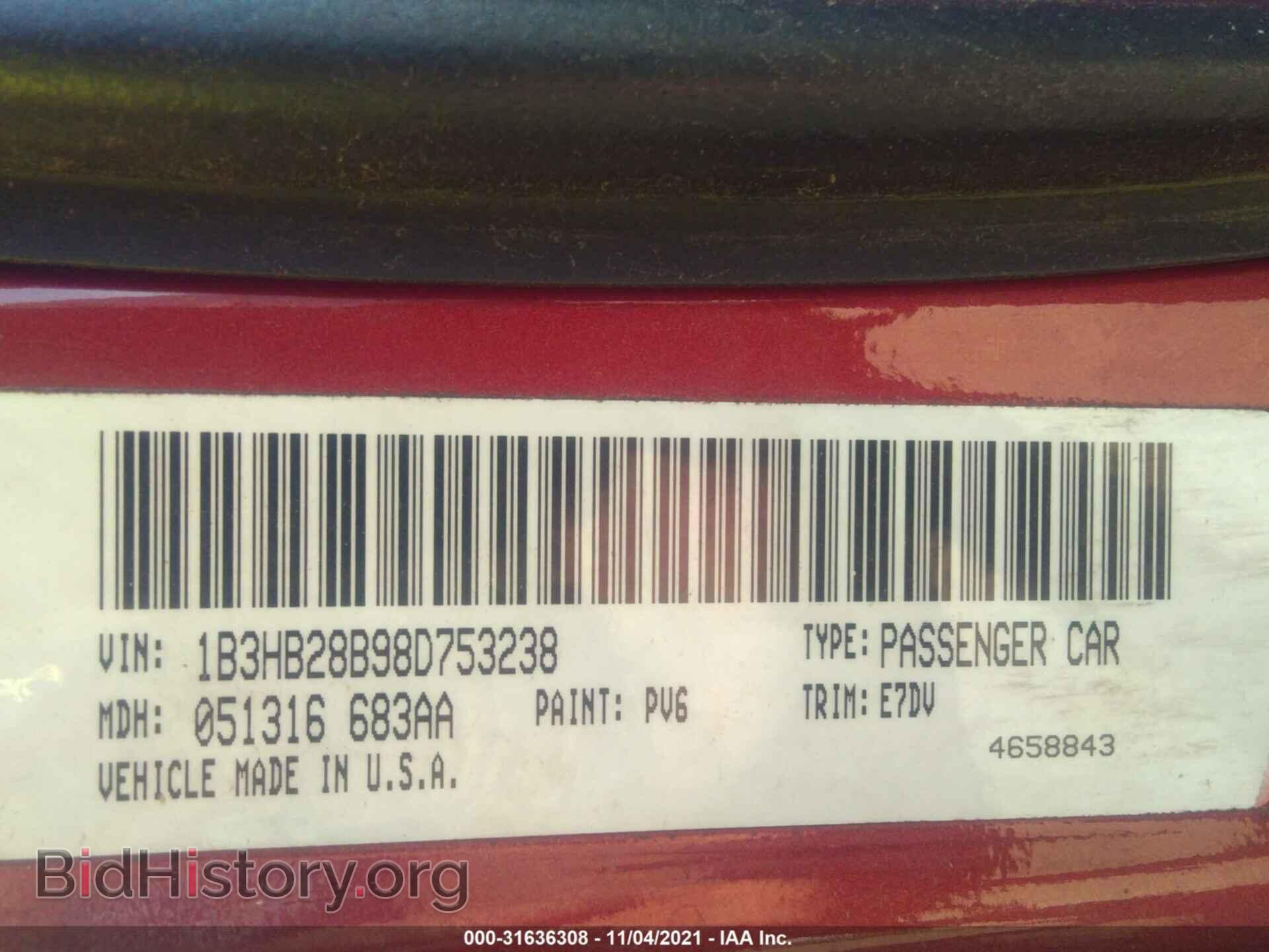 2008 DODGE CALIBER - VIN: 1B3HB28B98D753238 - Фото 9