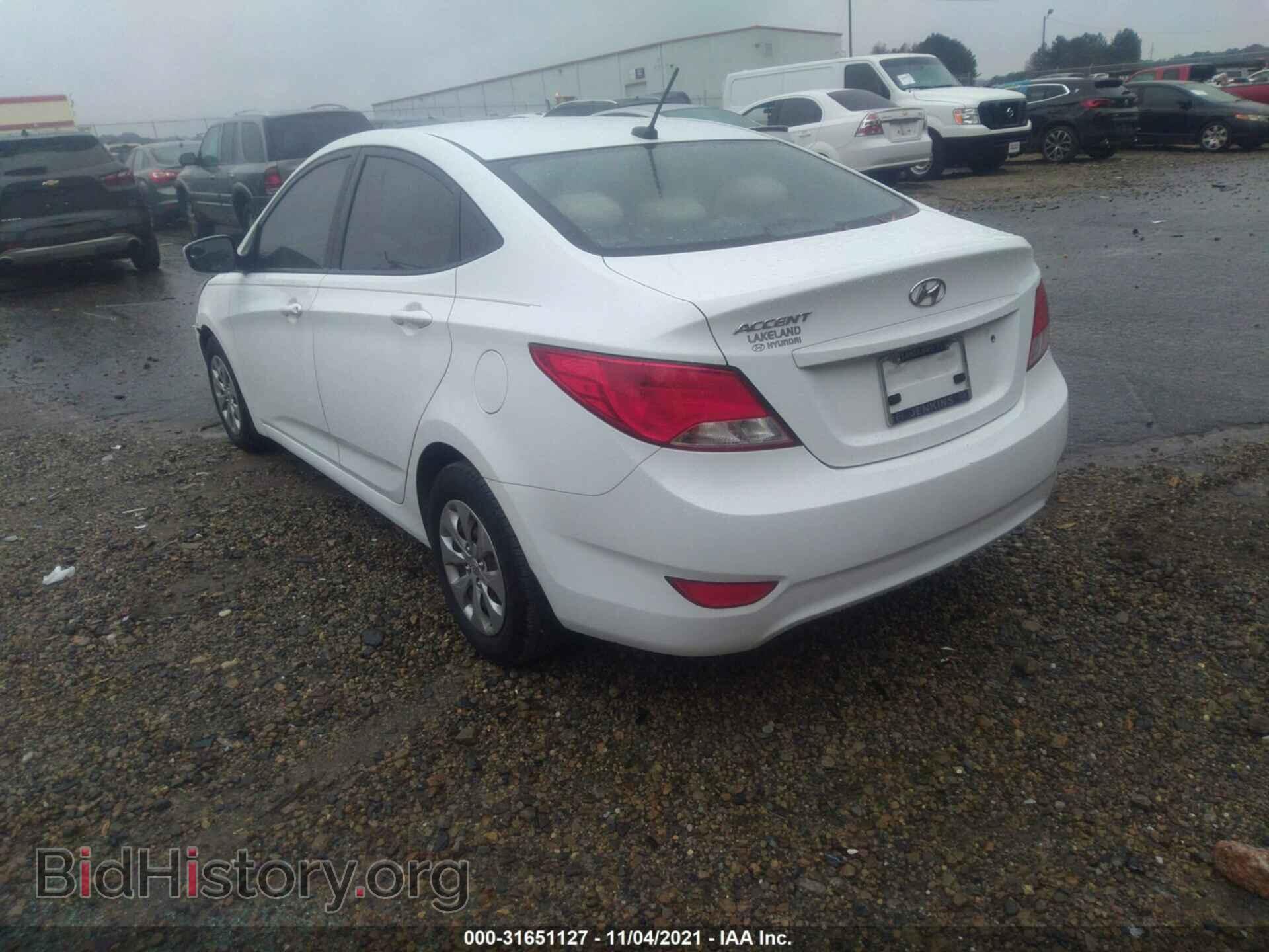2016 HYUNDAI ACCENT - VIN: KMHCT4AE2GU116238 - Фото 3