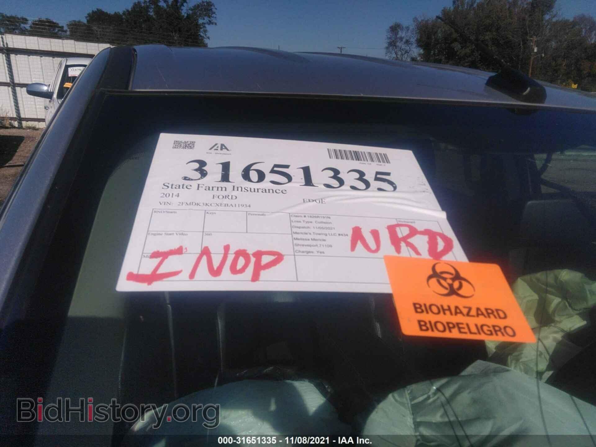 2014 FORD EDGE - VIN: 2FMDK3KCXEBA11934 - Фото 5