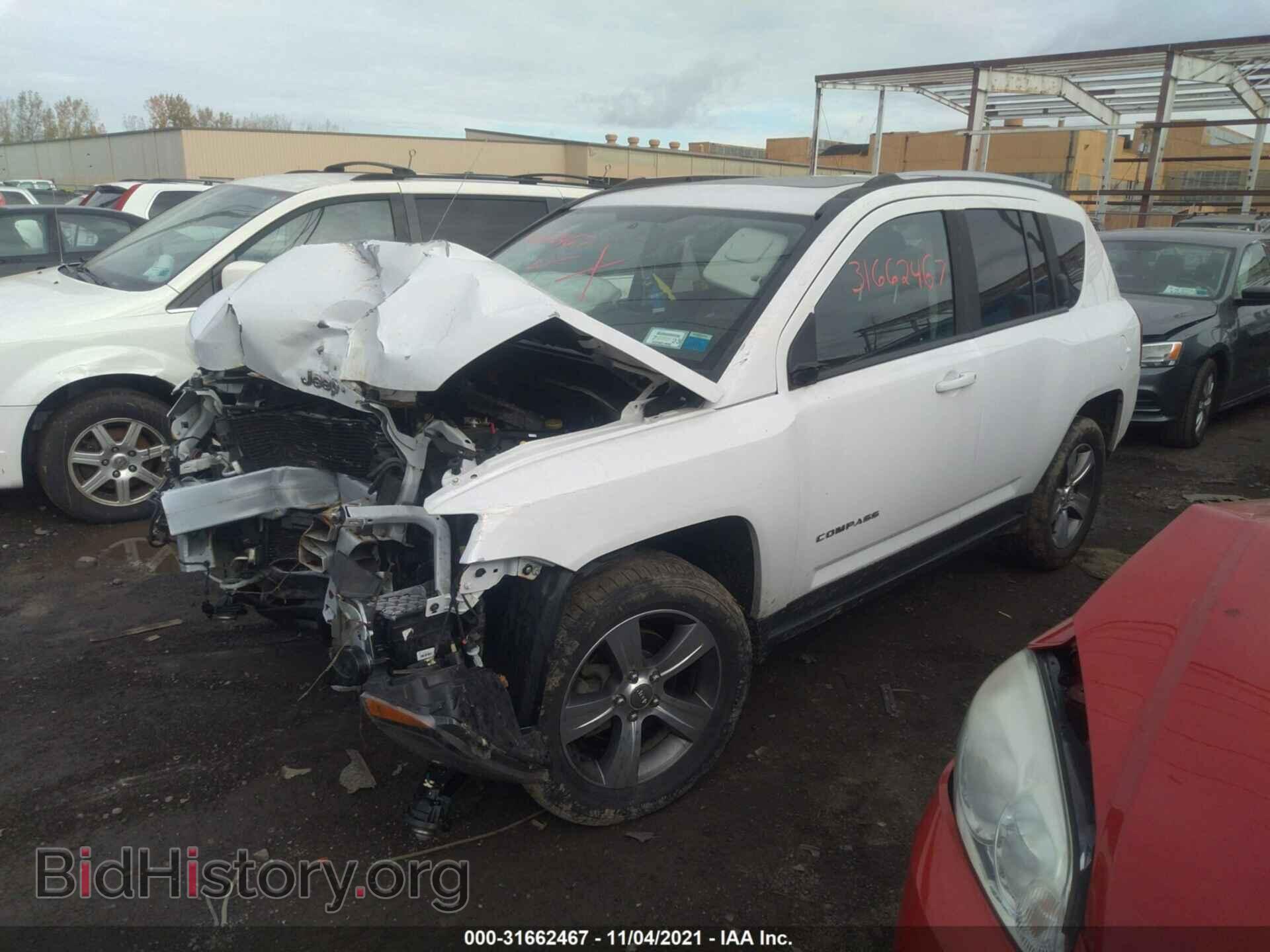 2016 JEEP COMPASS - VIN: 1C4NJDEB1GD696357 - Фото 2