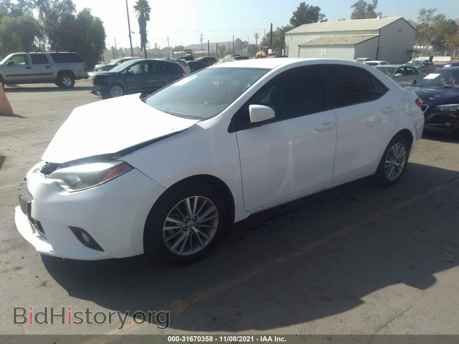 2014 TOYOTA COROLLA - VIN: 5YFBURHEXEP092653 - Фото 2