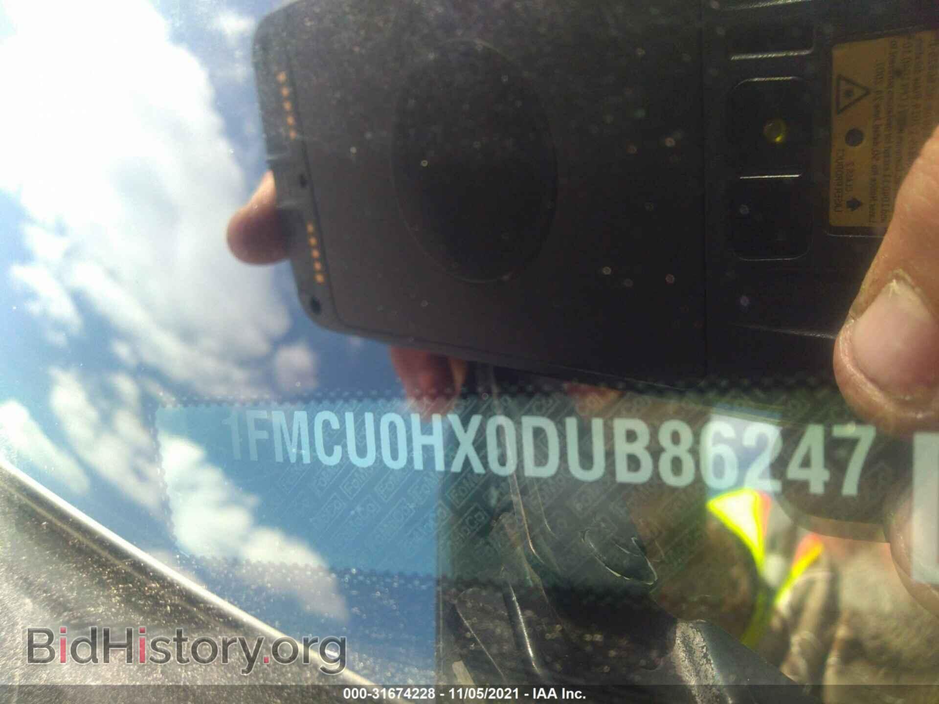2013 FORD ESCAPE - VIN: 1FMCU0HX0DUB86247 - Фото 9