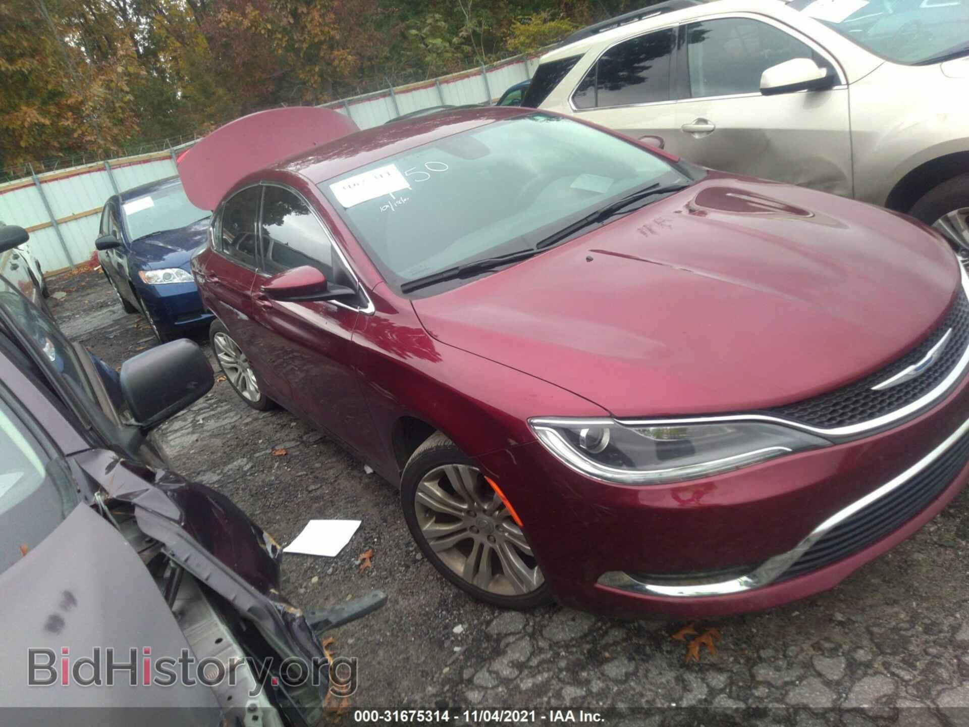 Фотография 1C3CCCAB2FN689450 - CHRYSLER 200 2015