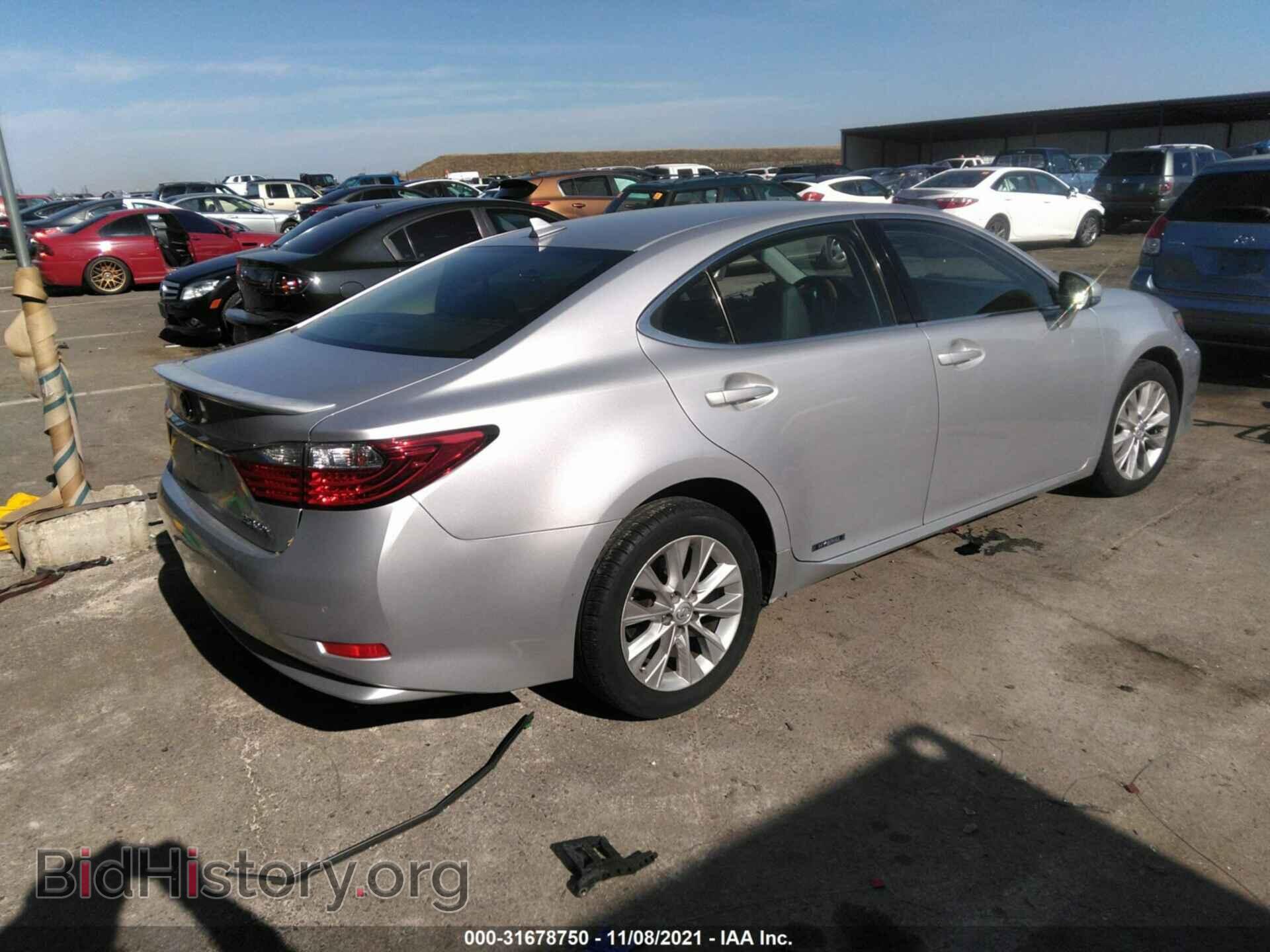 2013 LEXUS ES 300H - VIN: JTHBW1GG8D2006556 - Фото 4