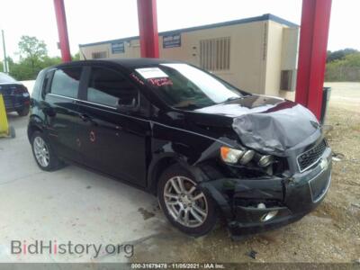 2012 Chevrolet SONIC LT, черный — VIN 1G1JC6SH0C4187814, IAAI