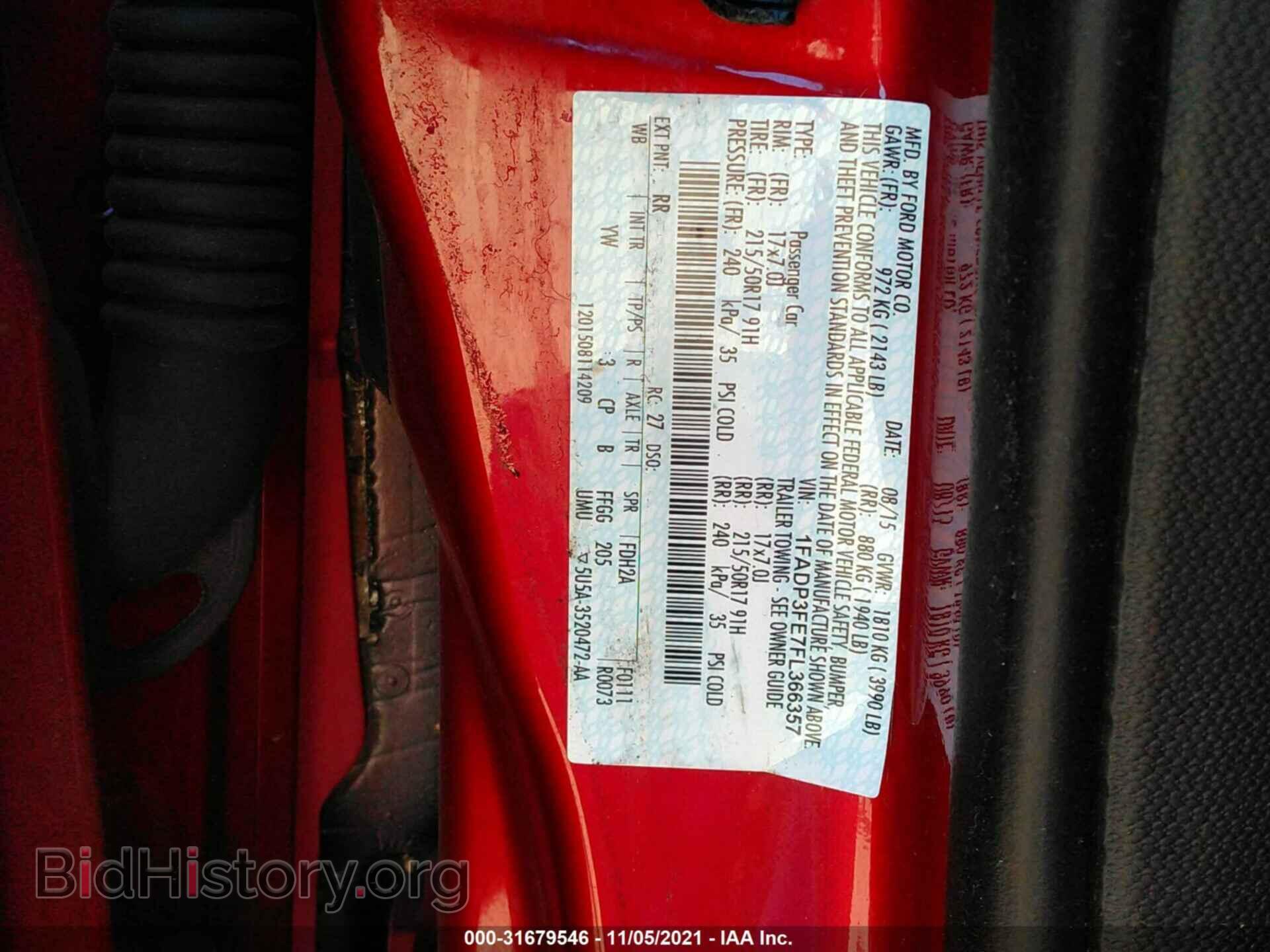 2015 FORD FOCUS - VIN: 1FADP3FE7FL366357 - Photo 9