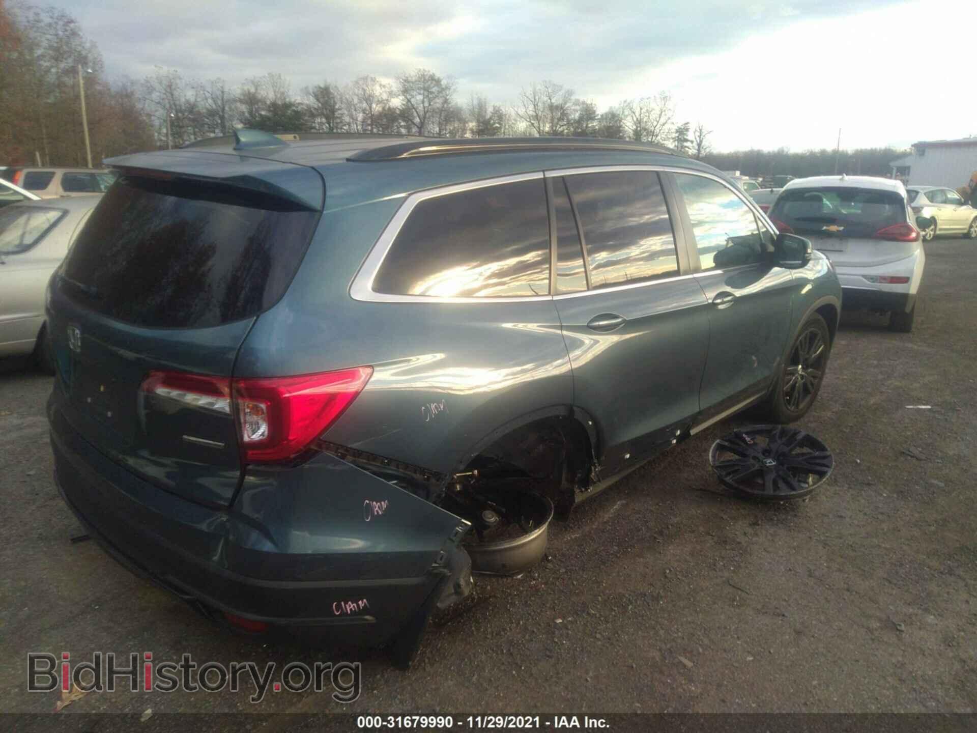 2021 HONDA PILOT - VIN: 5FNYF5H27MB003148 - Фото 4