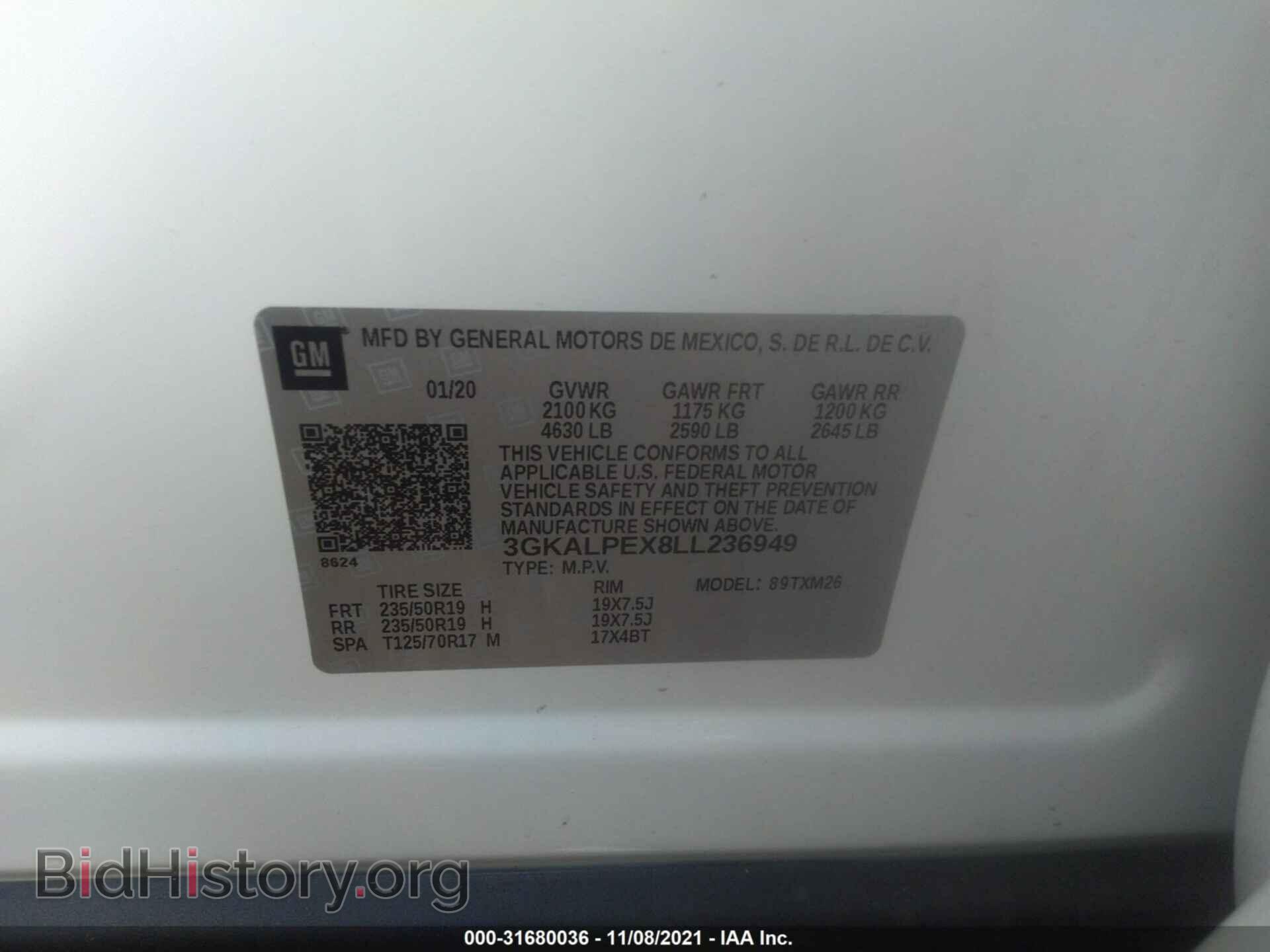 2020 GMC TERRAIN - VIN: 3GKALPEX8LL236949 - Фото 9