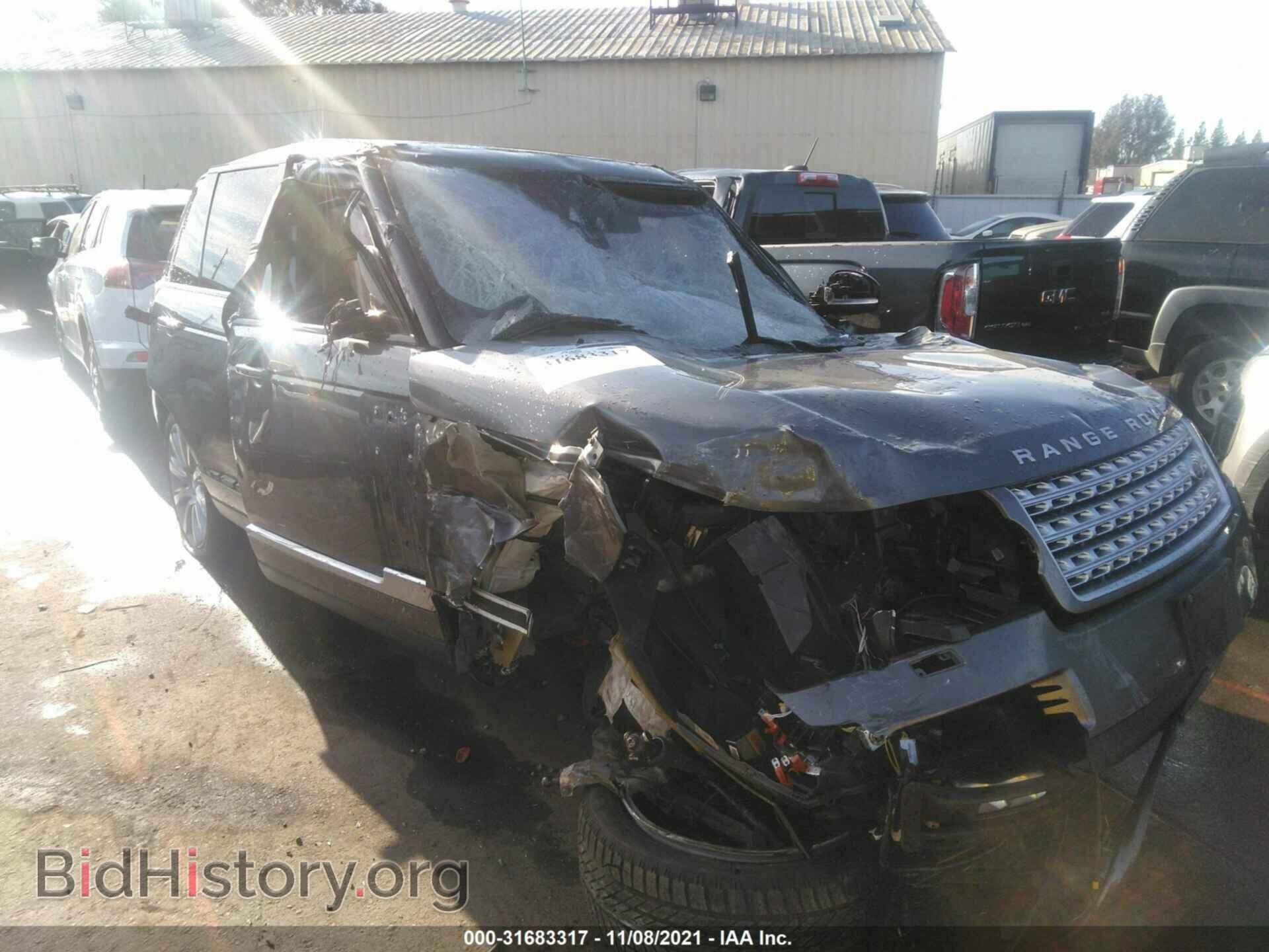 Фотография SALGS2FE5HA359575 - LAND ROVER RANGE ROVER 2017