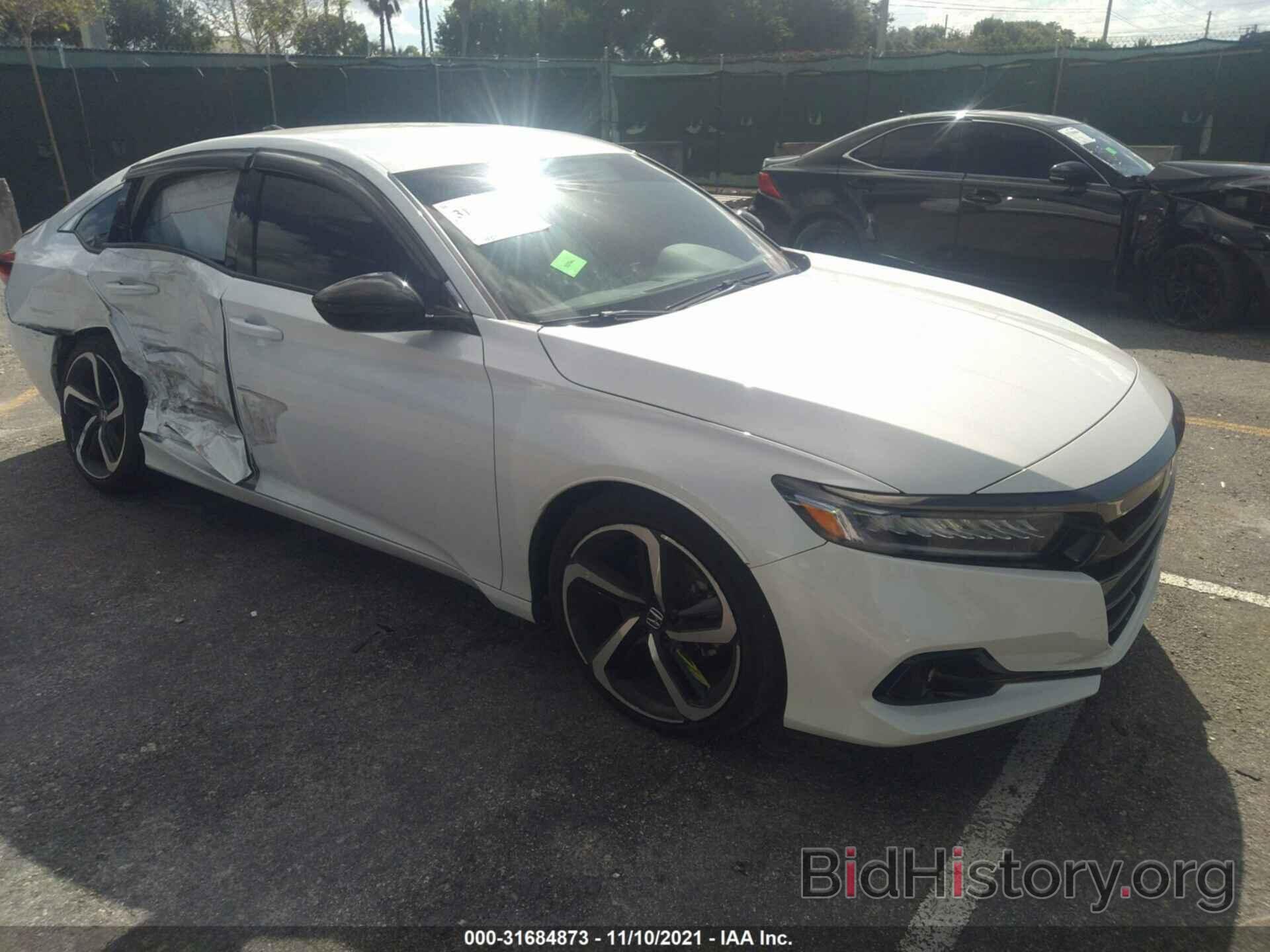 Photo 1HGCV1F37MA055293 - HONDA ACCORD SEDAN 2021