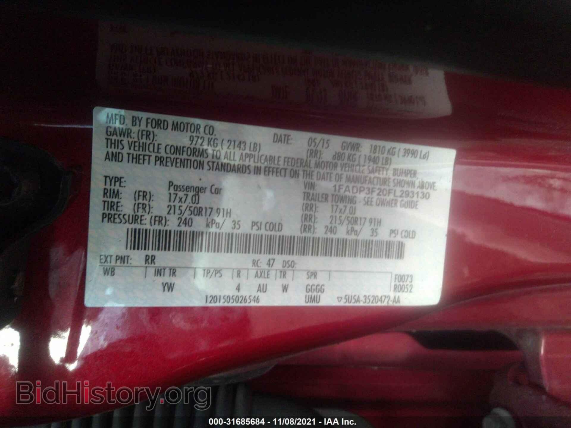2015 FORD FOCUS - VIN: 1FADP3F20FL293130 - Photo 9