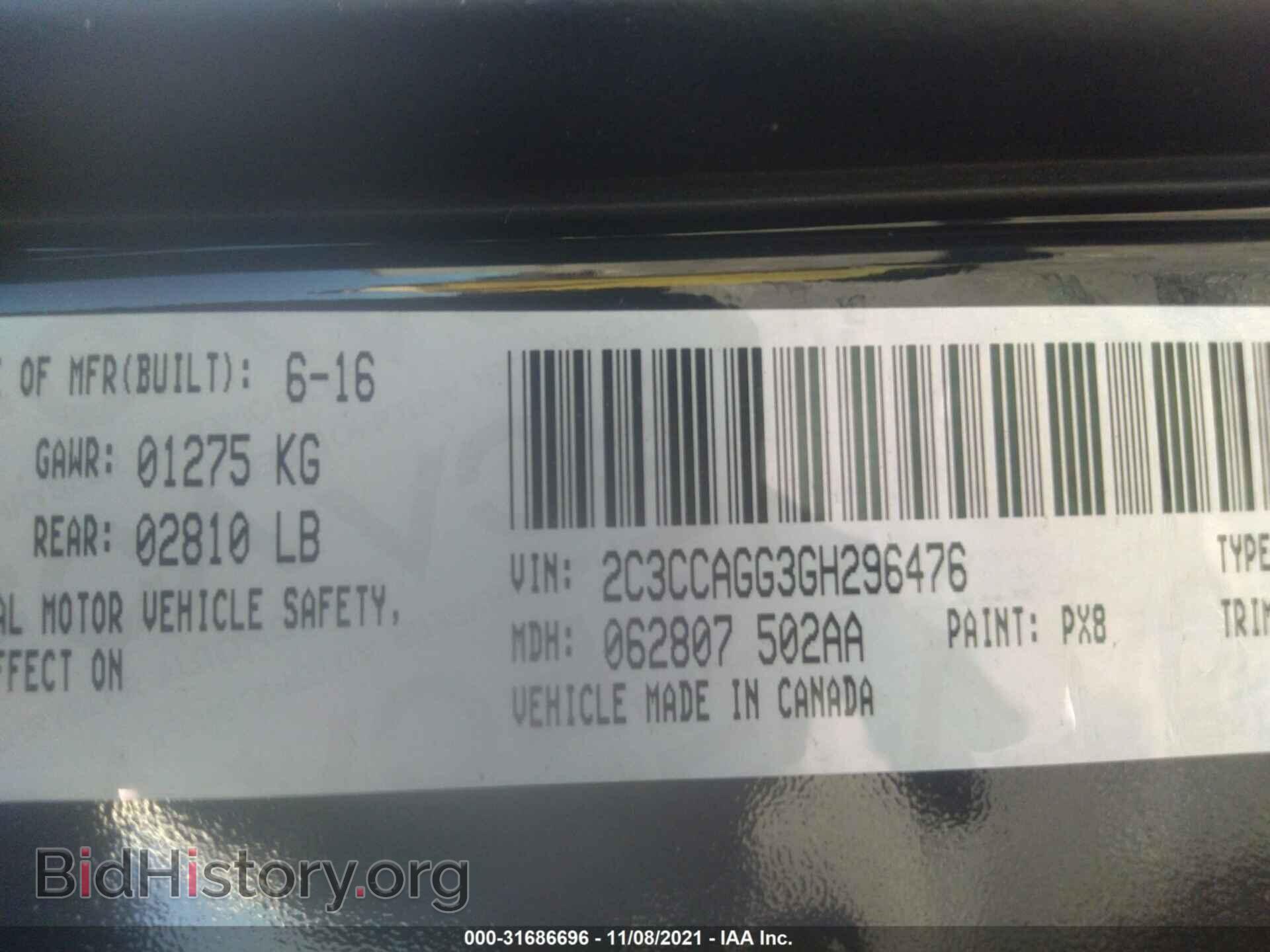 2016 CHRYSLER 300 - VIN: 2C3CCAGG3GH296476 - Photo 9