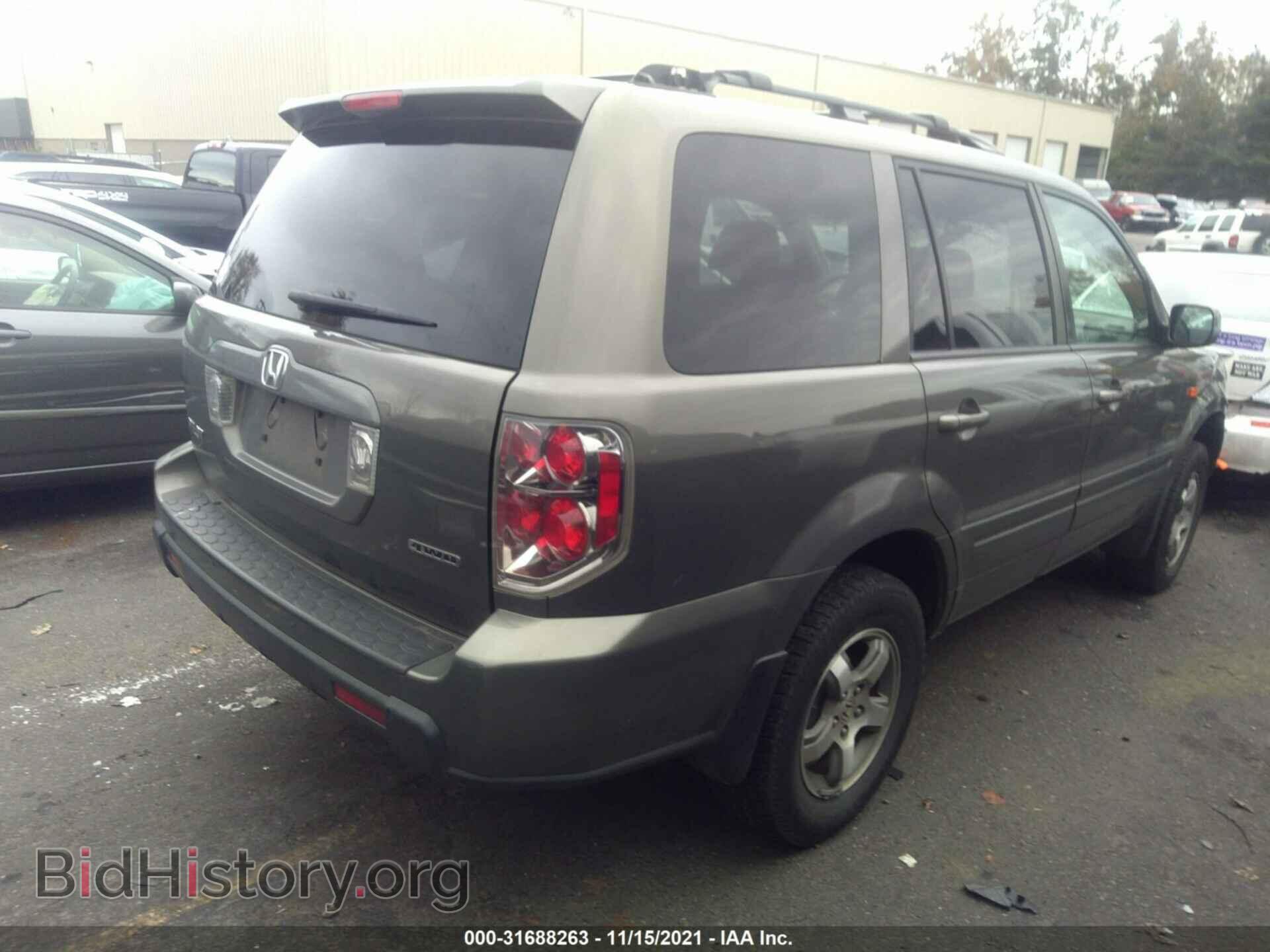 2007 HONDA PILOT - VIN: 2HKYF18487H505117 - Фото 4