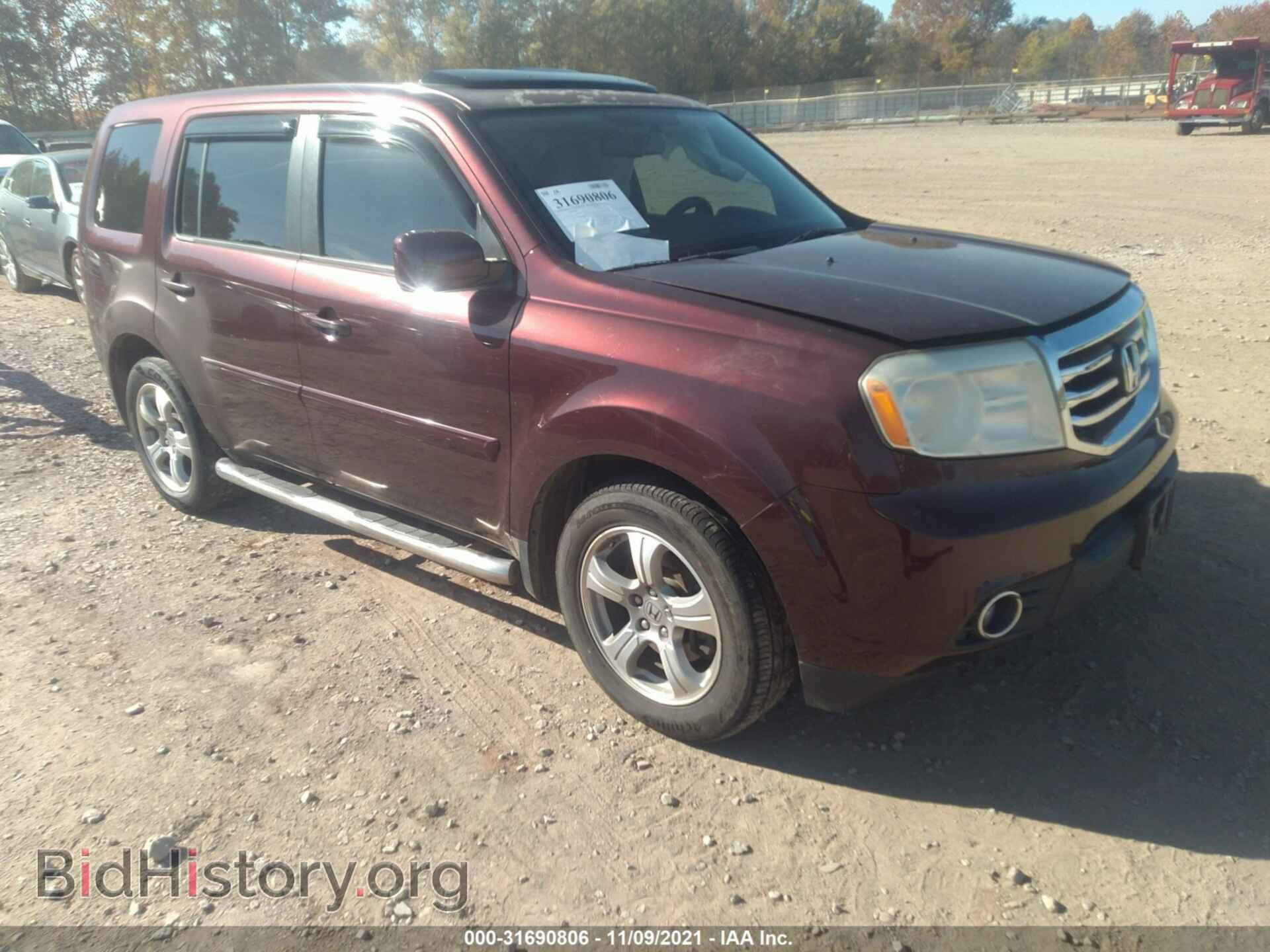 Photo 5FNYF4H5XDB069066 - HONDA PILOT 2013