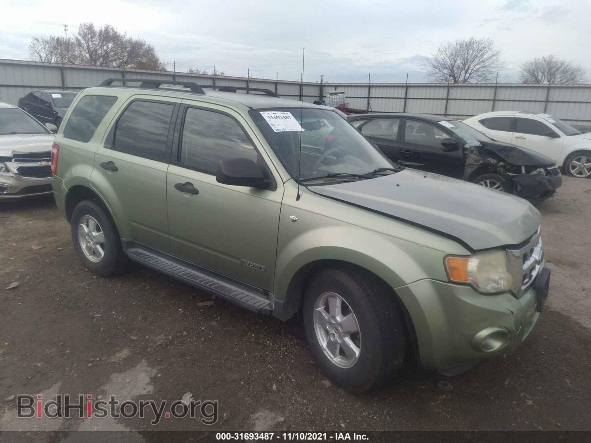 Photo 1FMCU03198KC06080 - FORD ESCAPE 2008