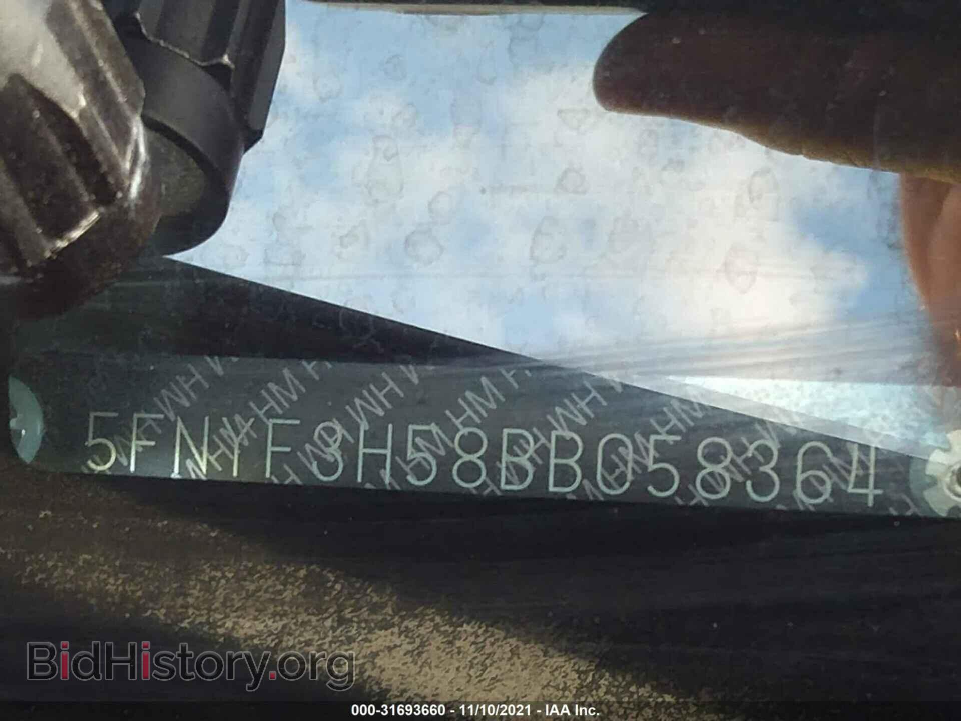 2011 HONDA PILOT - VIN: 5FNYF3H58BB058364 - Фото 9