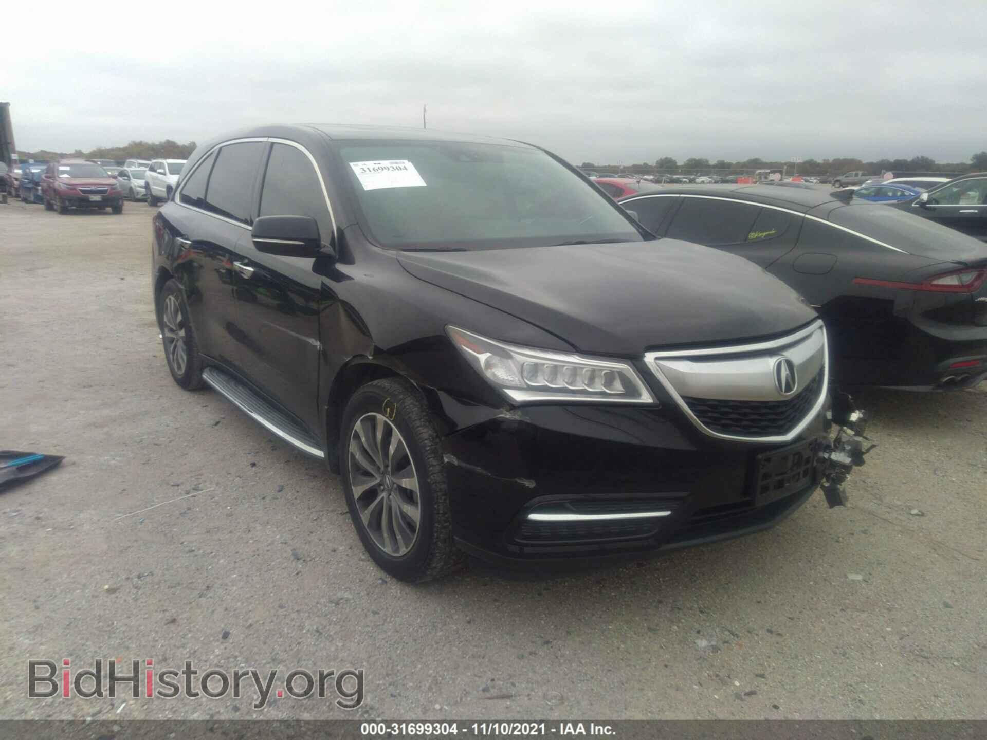 Photo 5FRYD3H4XEB010624 - ACURA MDX 2014