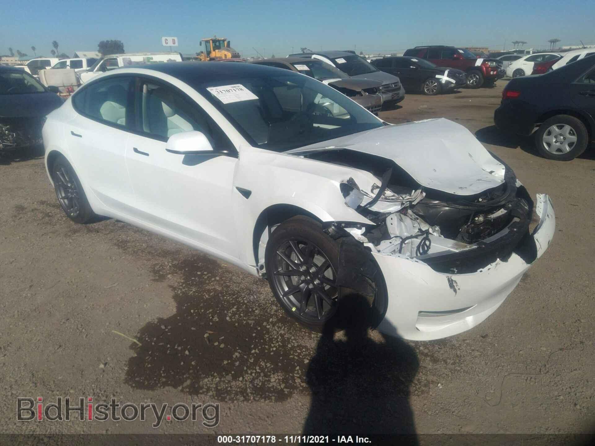 Photo 5YJ3E1EA2MF028816 - TESLA MODEL 3 2021