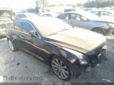 2014 Cadillac ATS Luxury RWD, черный — VIN 1G6AB5RX8E0171987, IAAI