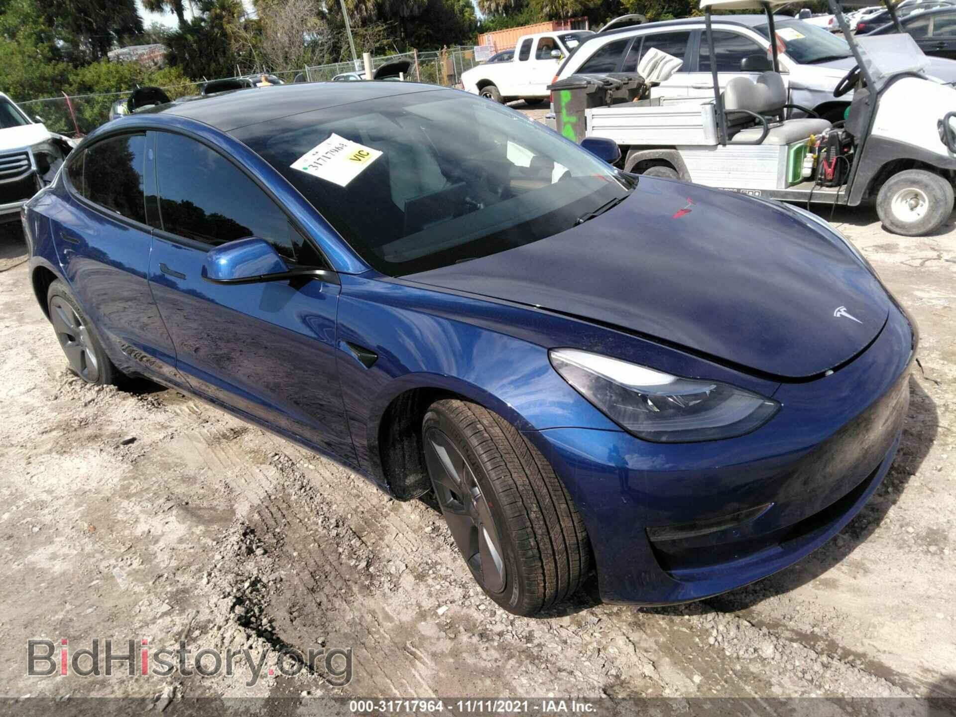 Photo 5YJ3E1EA9MF077401 - TESLA MODEL 3 2021
