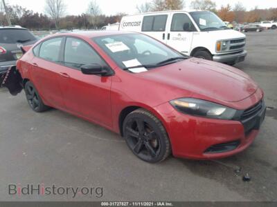 2016 Dodge DART SXT, red — VIN 1C3CDFBB1GD701365, IAAI