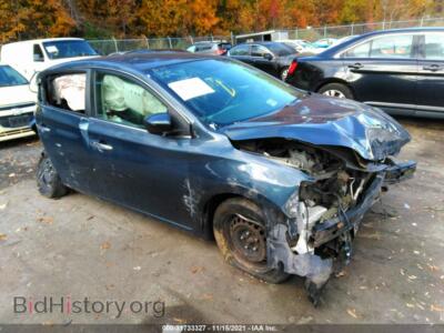2014 Nissan SENTRA SV, синий — VIN 1N4AB7AP8EN856066, IAAI