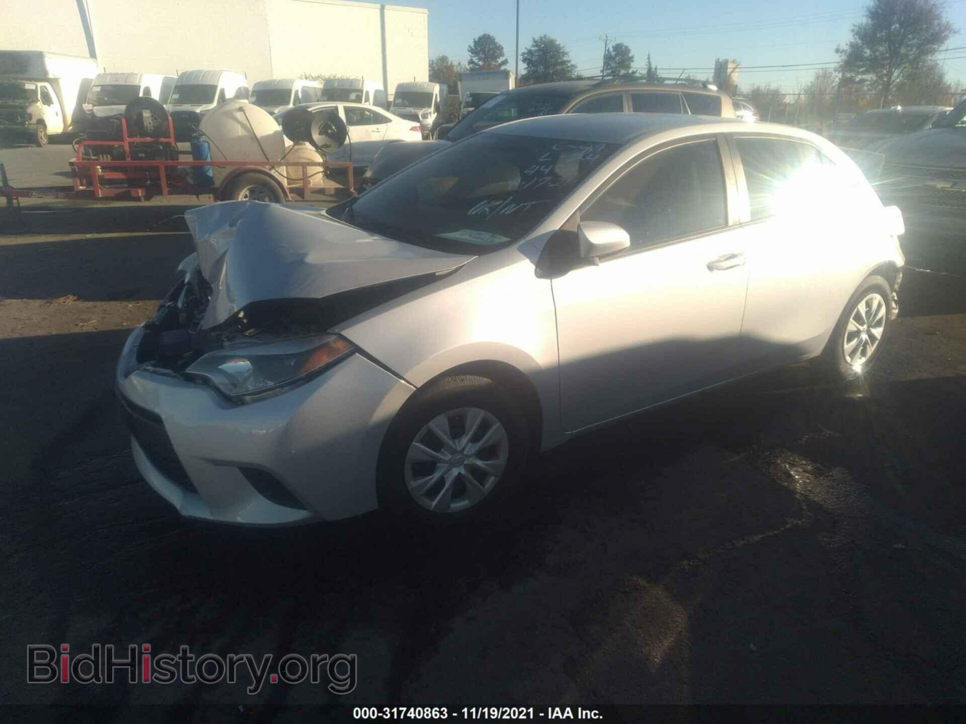 2014 TOYOTA COROLLA - VIN: 2T1BURHE4EC184471 - Фото 2
