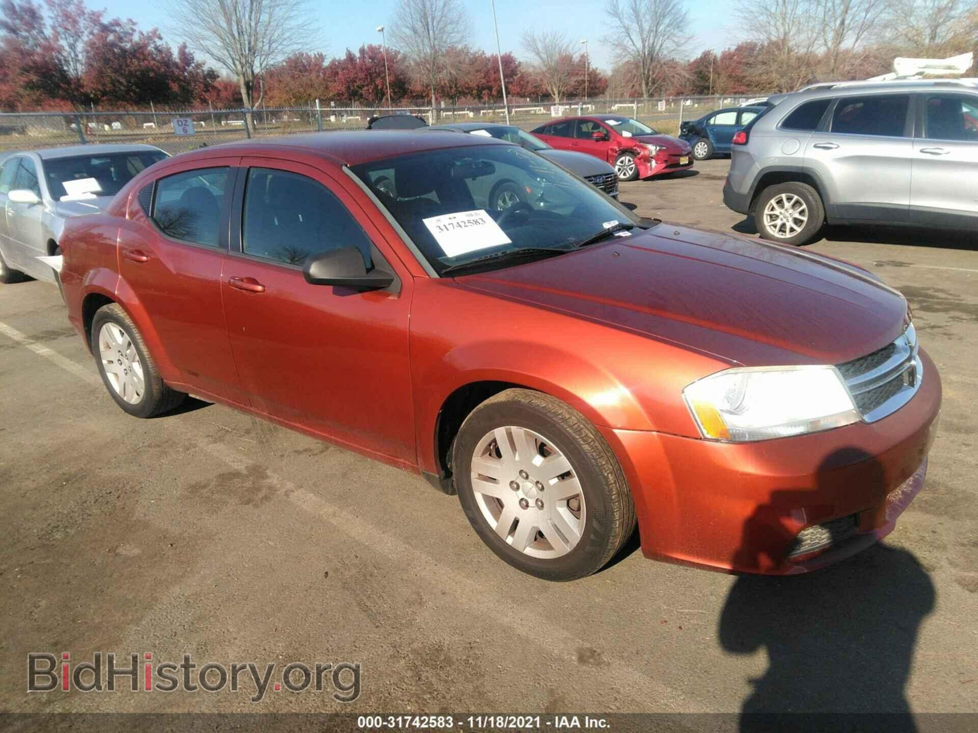Photo 1C3CDZAB0CN276504 - DODGE AVENGER 2012