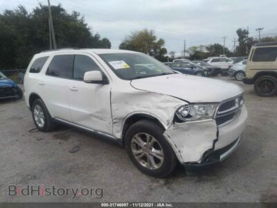 2011 Dodge DURANGO Crew, белый — VIN 1D4RD4GG6BC634343, IAAI