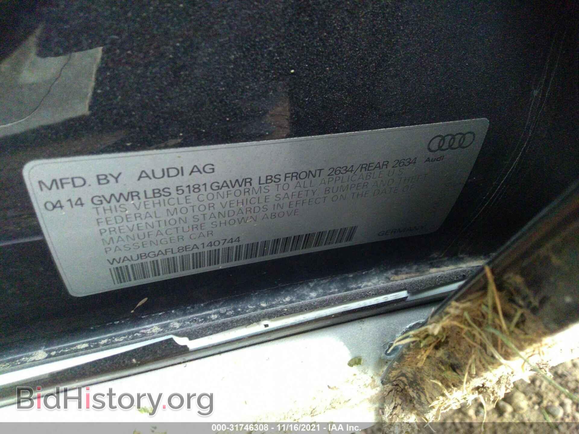2014 AUDI S4 - VIN: WAUBGAFL8EA140744 - Photo 9