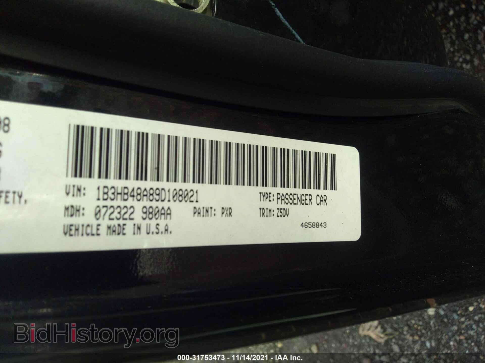 2009 DODGE CALIBER - VIN: 1B3HB48A89D108021 - Photo 9