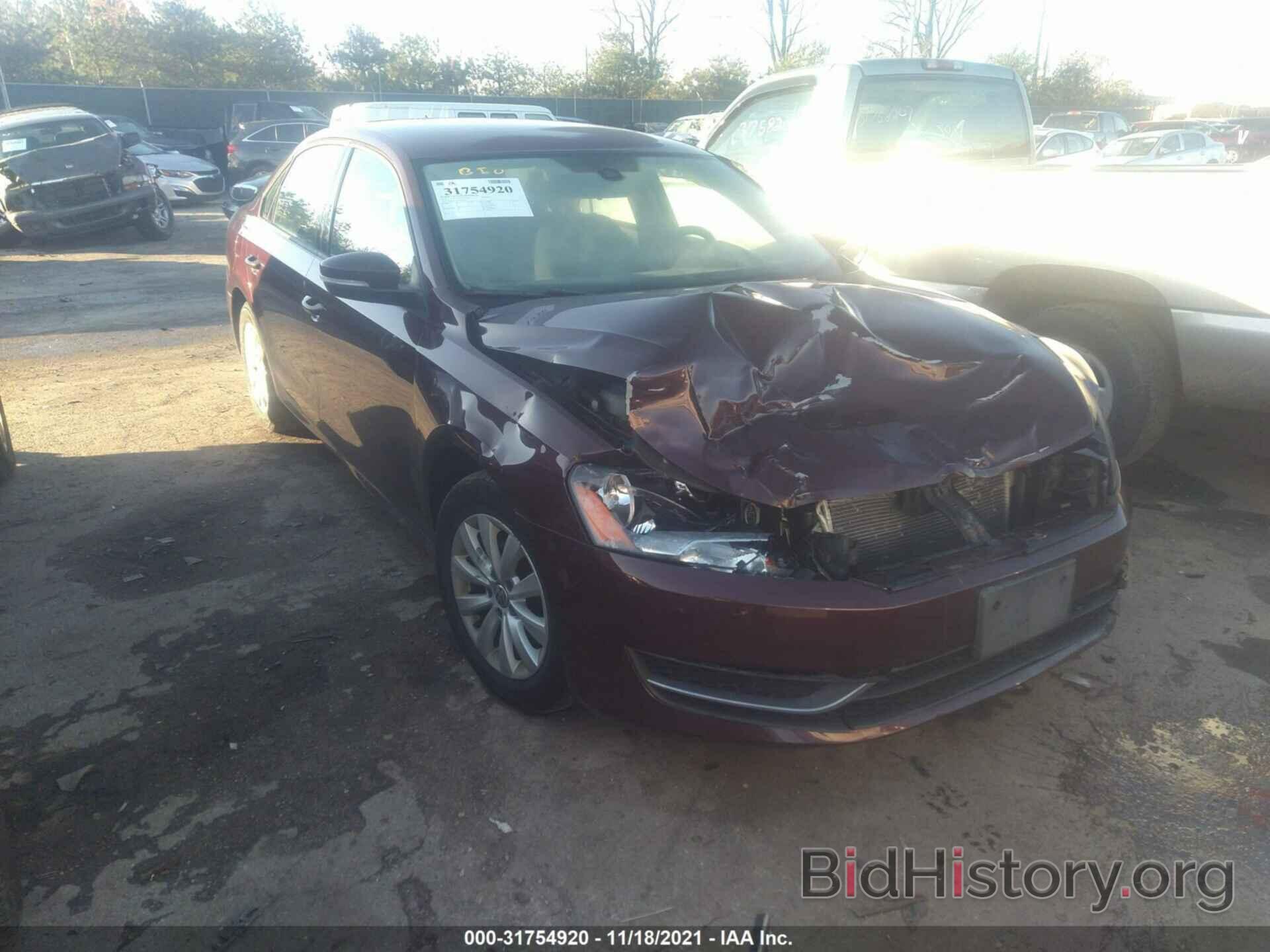 Photo 1VWAP7A39DC103114 - VOLKSWAGEN PASSAT 2013