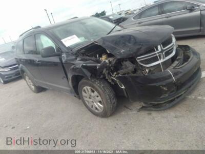 2020 Dodge JOURNEY SE Value, черный — VIN 3C4PDCAB7LT183165, IAAI