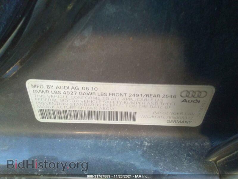2011 Audi A4 (VIN WAUBFAFL7BN005312) — photo 9 of 11
