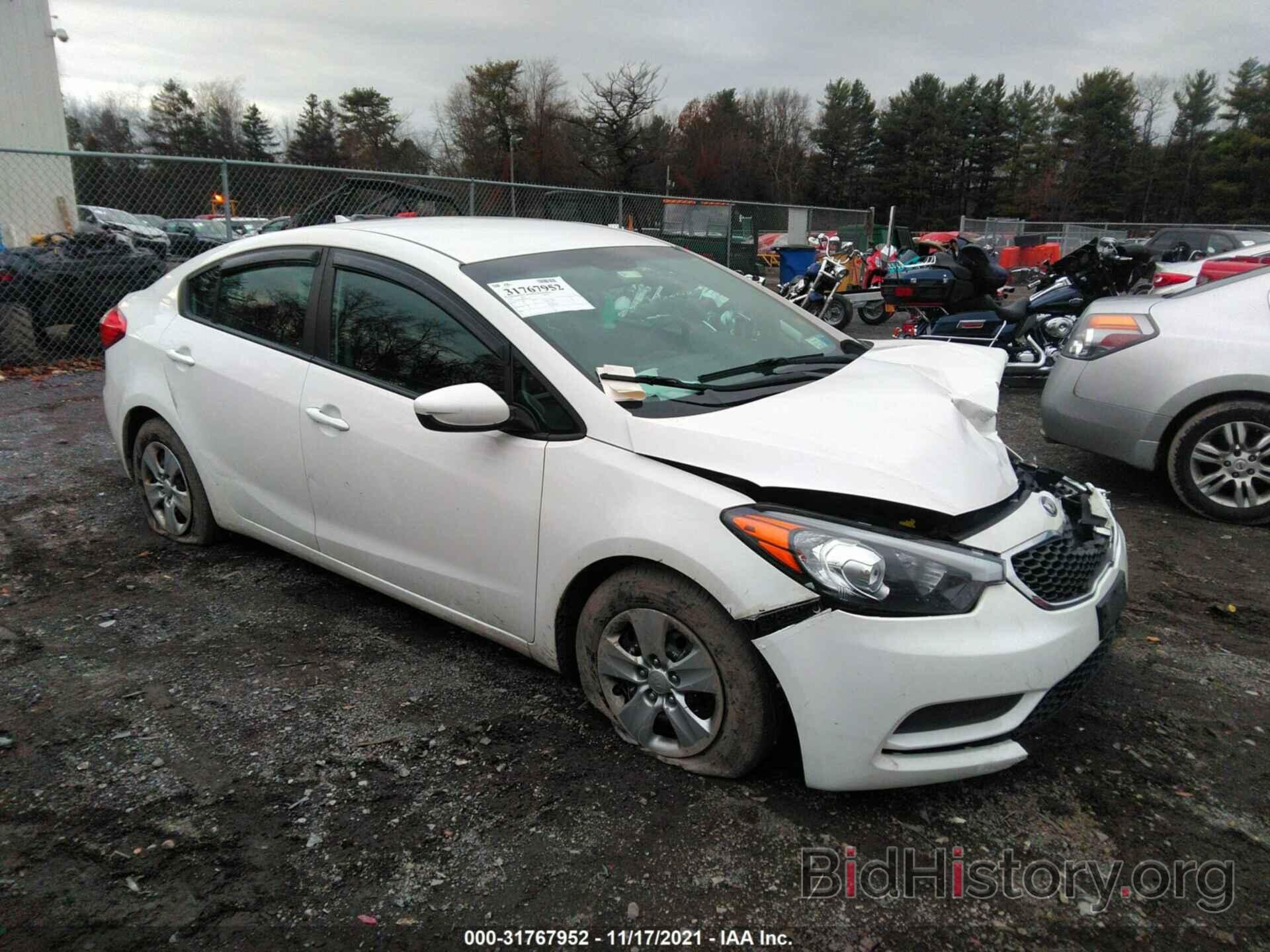 Photo KNAFK4A69G5616594 - KIA FORTE 2016