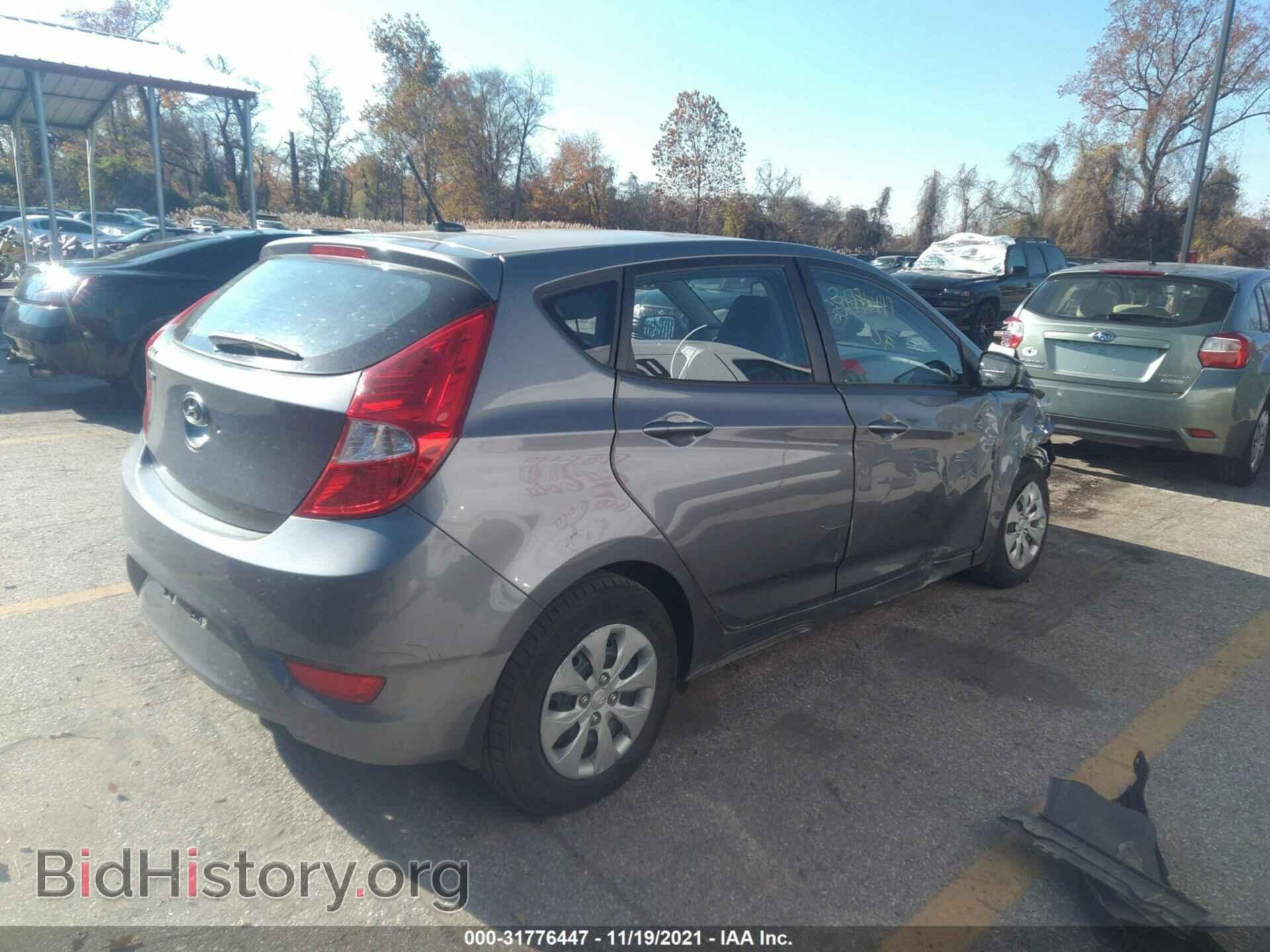 2016 HYUNDAI ACCENT - VIN: KMHCT5AE5GU243846 - Фото 4