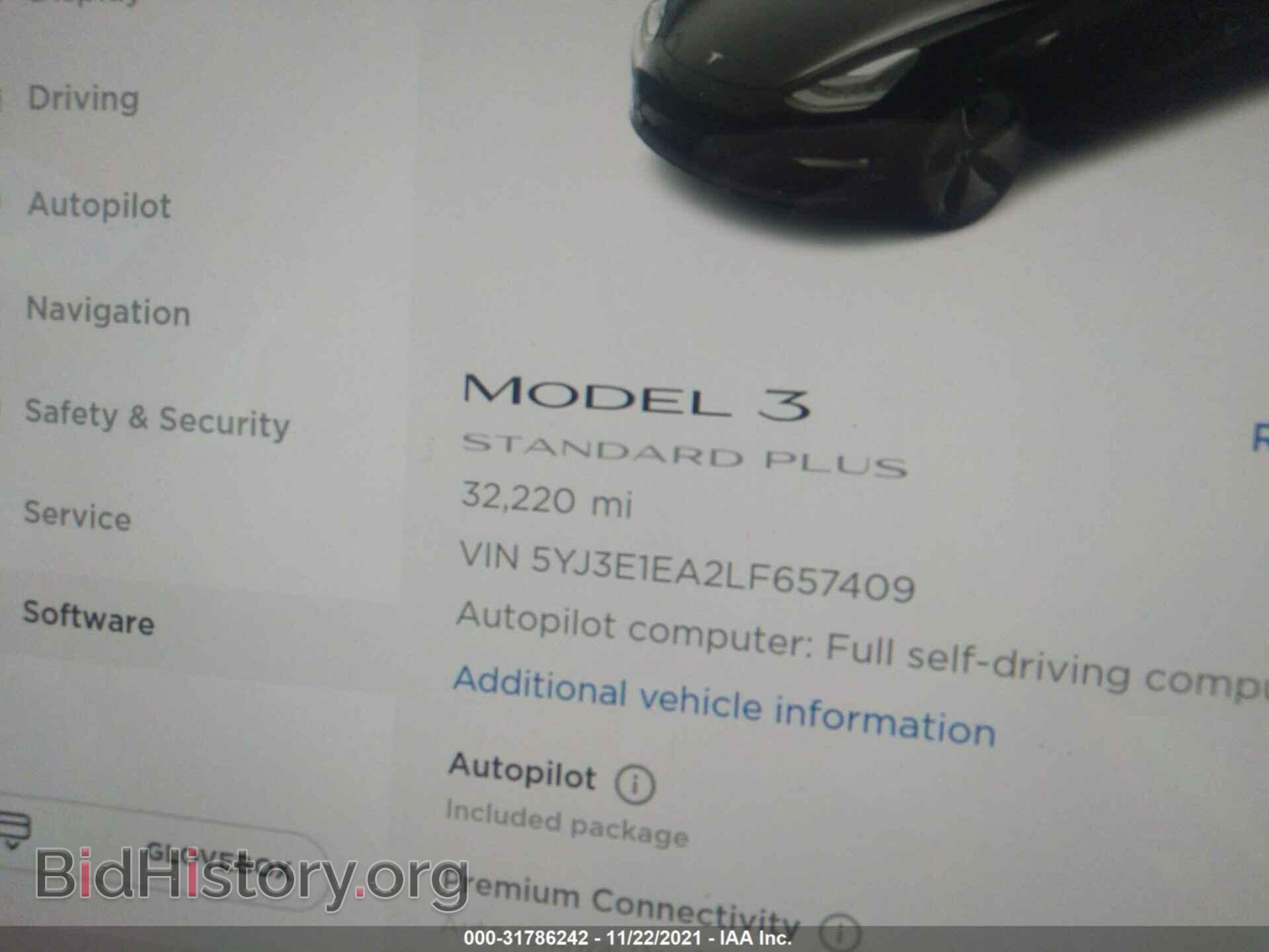 2020 TESLA MODEL 3 - VIN: 5YJ3E1EA2LF657409 - Фото 9