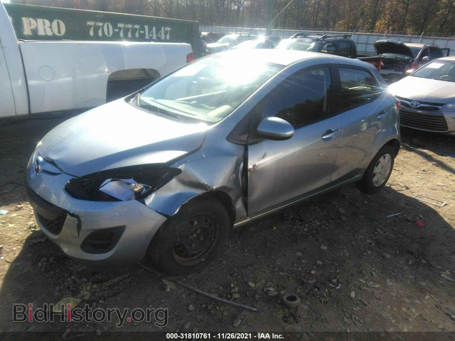 2013 MAZDA MAZDA2 - VIN: JM1DE1KY8D0157230 - Фото 2