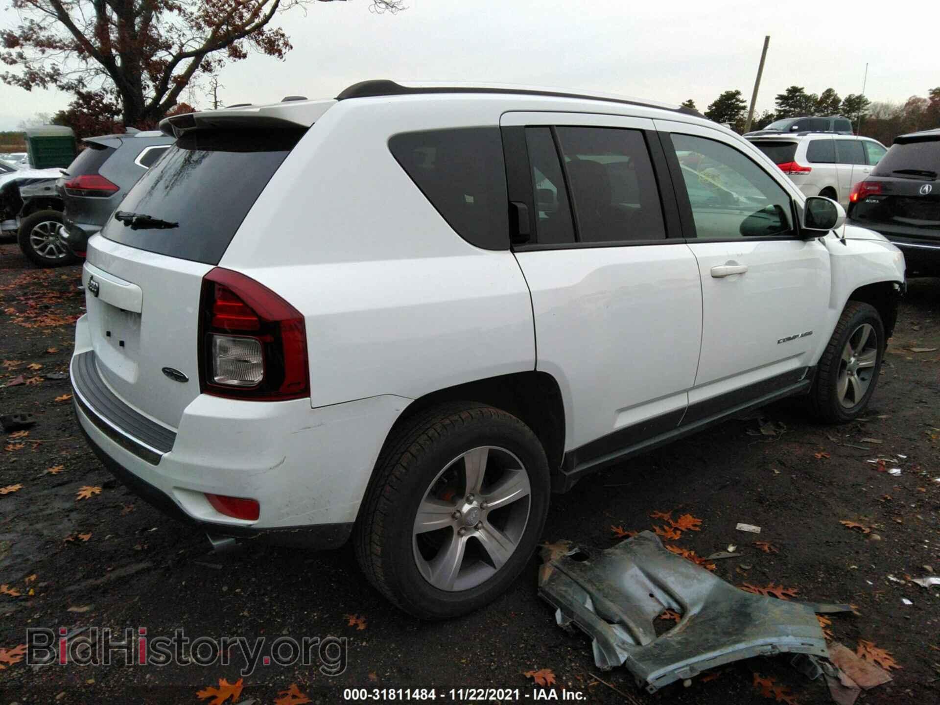 2016 JEEP COMPASS - VIN: 1C4NJDEB1GD545986 - Фото 4