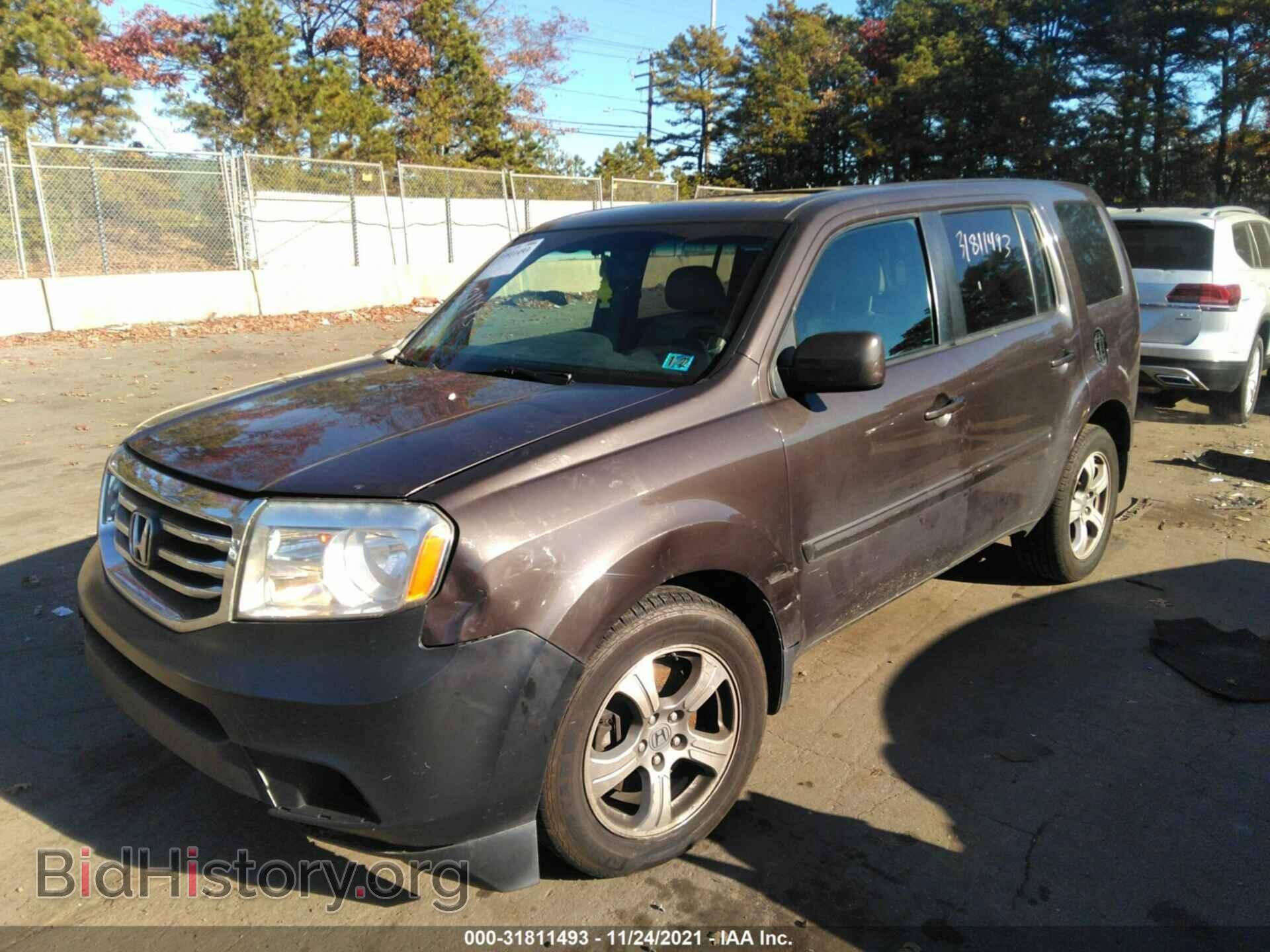 2013 HONDA PILOT - VIN: 5FNYF4H56DB016834 - Фото 2