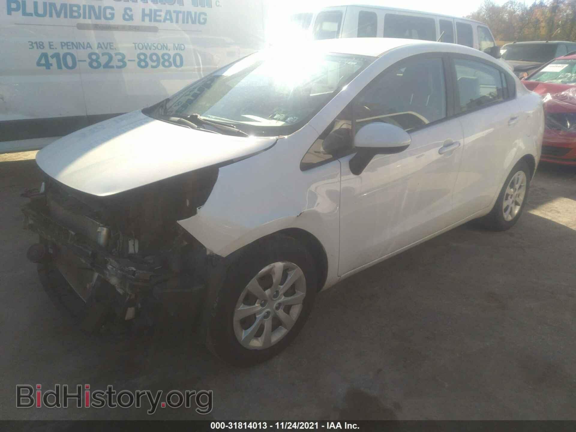 2013 KIA RIO - VIN: KNADN4A30D6129505 - Фото 2