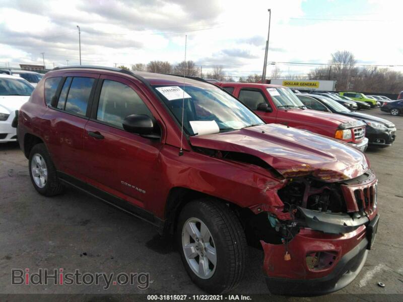 2017 Jeep COMPASS Sport (VIN 1C4NJCBB7HD185557) — photo 1 of 11, IAAI, damage: right front