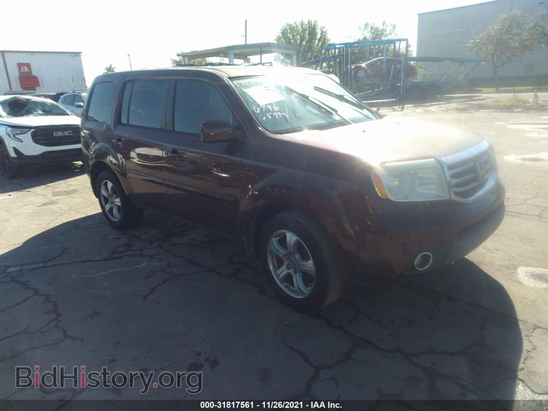 Photo 5FNYF3H55DB026796 - HONDA PILOT 2013
