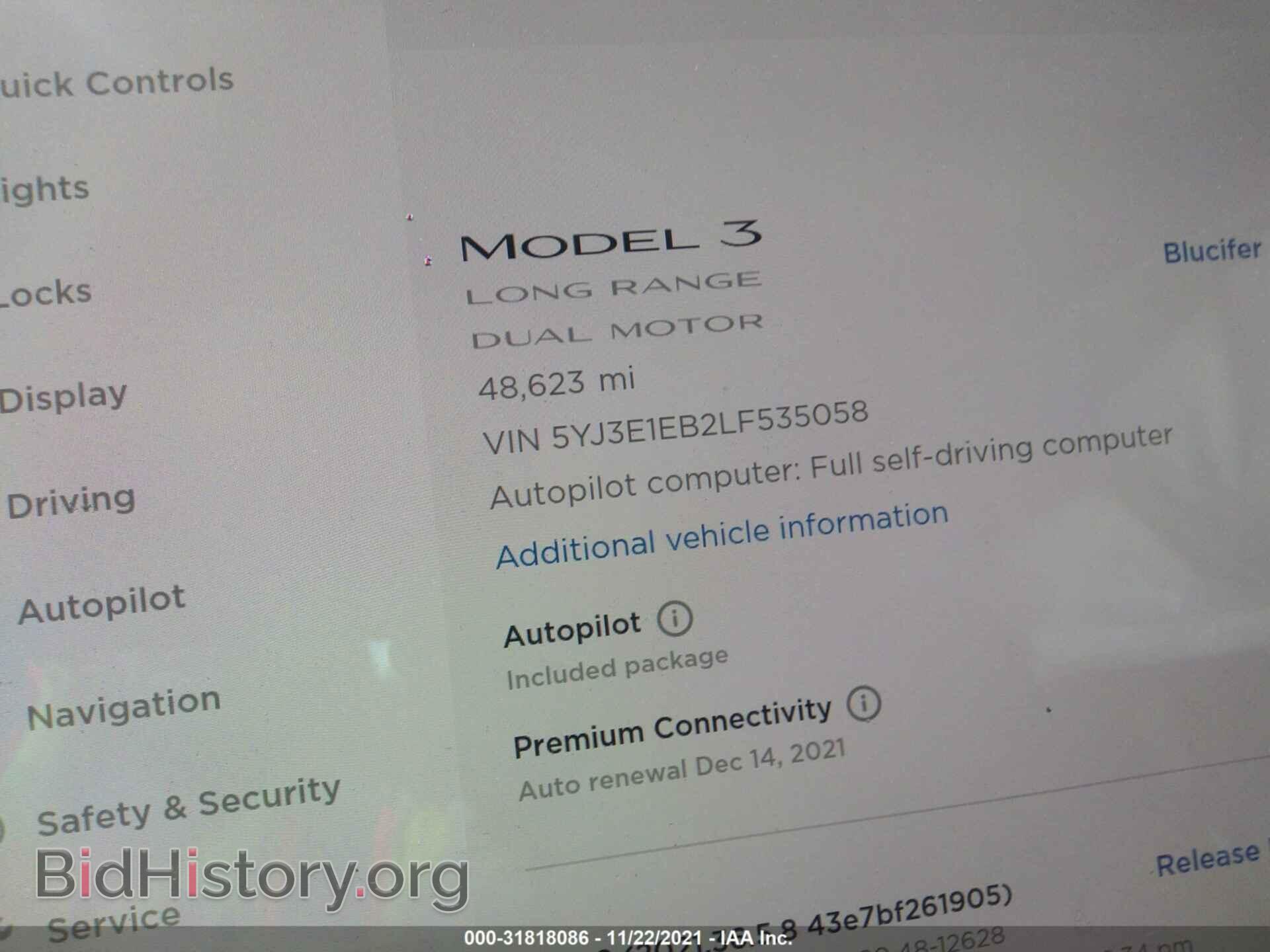 2020 TESLA MODEL 3 - VIN: 5YJ3E1EB2LF535058 - Фото 7