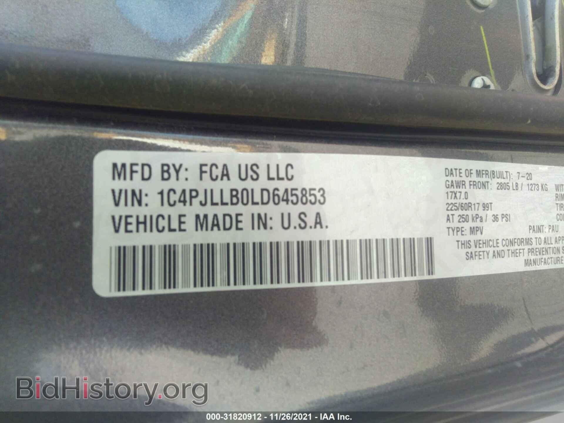 2020 JEEP CHEROKEE - VIN: 1C4PJLLB0LD645853 - Фото 9