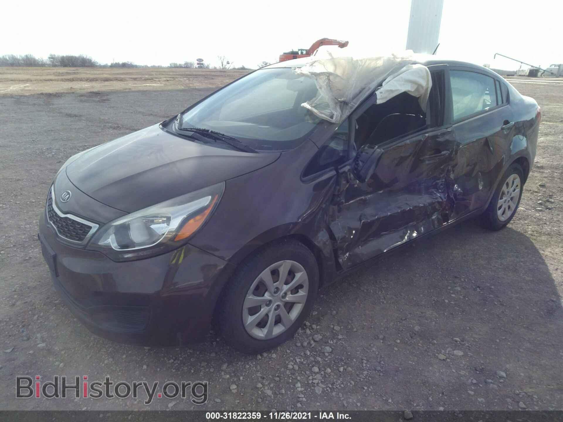 2012 KIA RIO - VIN: KNADN4A34C6071302 - Фото 2